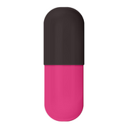 Size #3-GrayOpaque/Pink Opaque- Gelatin Capsules