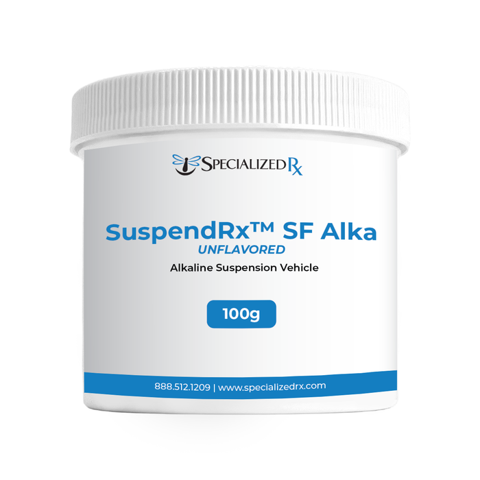SuspendRx™ SF Alka Unflavored - Alkaline Suspension Vehicle for Reconstitution