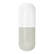 Gelatin Capsules, Size #1 (White Opaque/Clear)