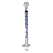 Syringes, Oral Dispensing (Clear w/ White Tip Caps, 1 mL)