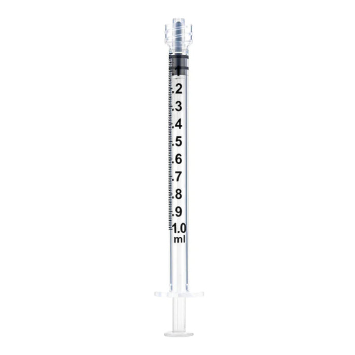 Syringes, Luer Lock, Sterile (Clear, 1 mL)
