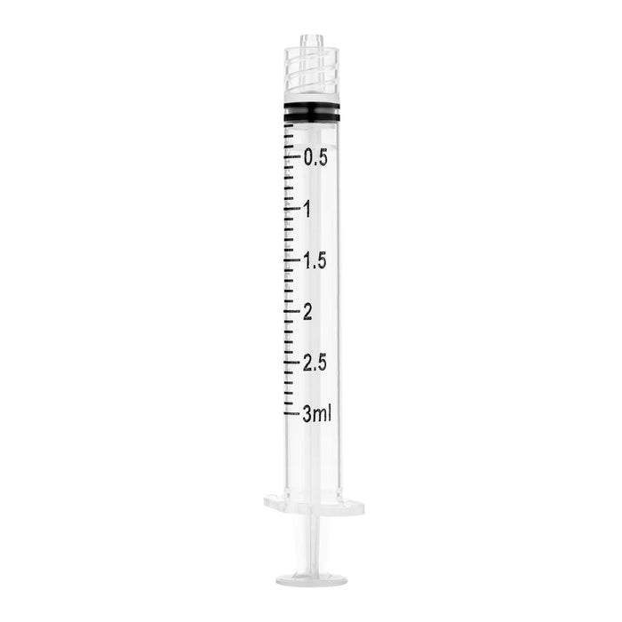 Syringes, Luer Lock, Sterile (Clear, 3 mL)