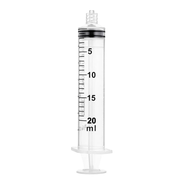 Syringes, Luer Lock, Sterile (Clear, 20 mL)