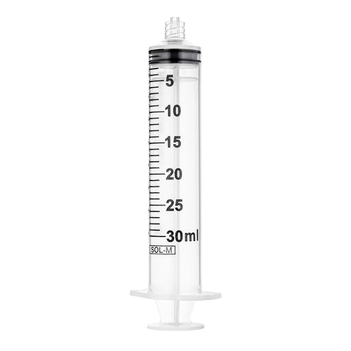 Syringes, Luer Lock, Sterile (Clear, 30 mL)