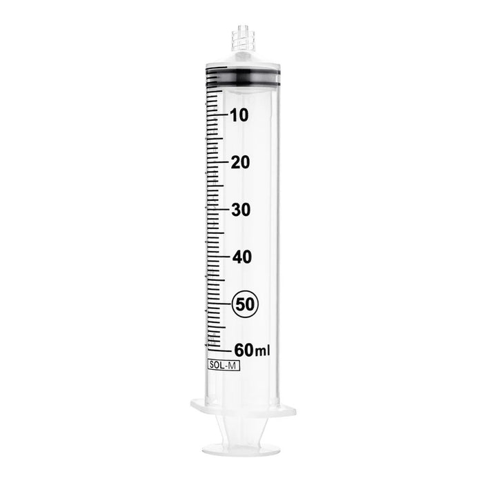 Syringes, Luer Lock, Sterile (Clear, 60 mL)