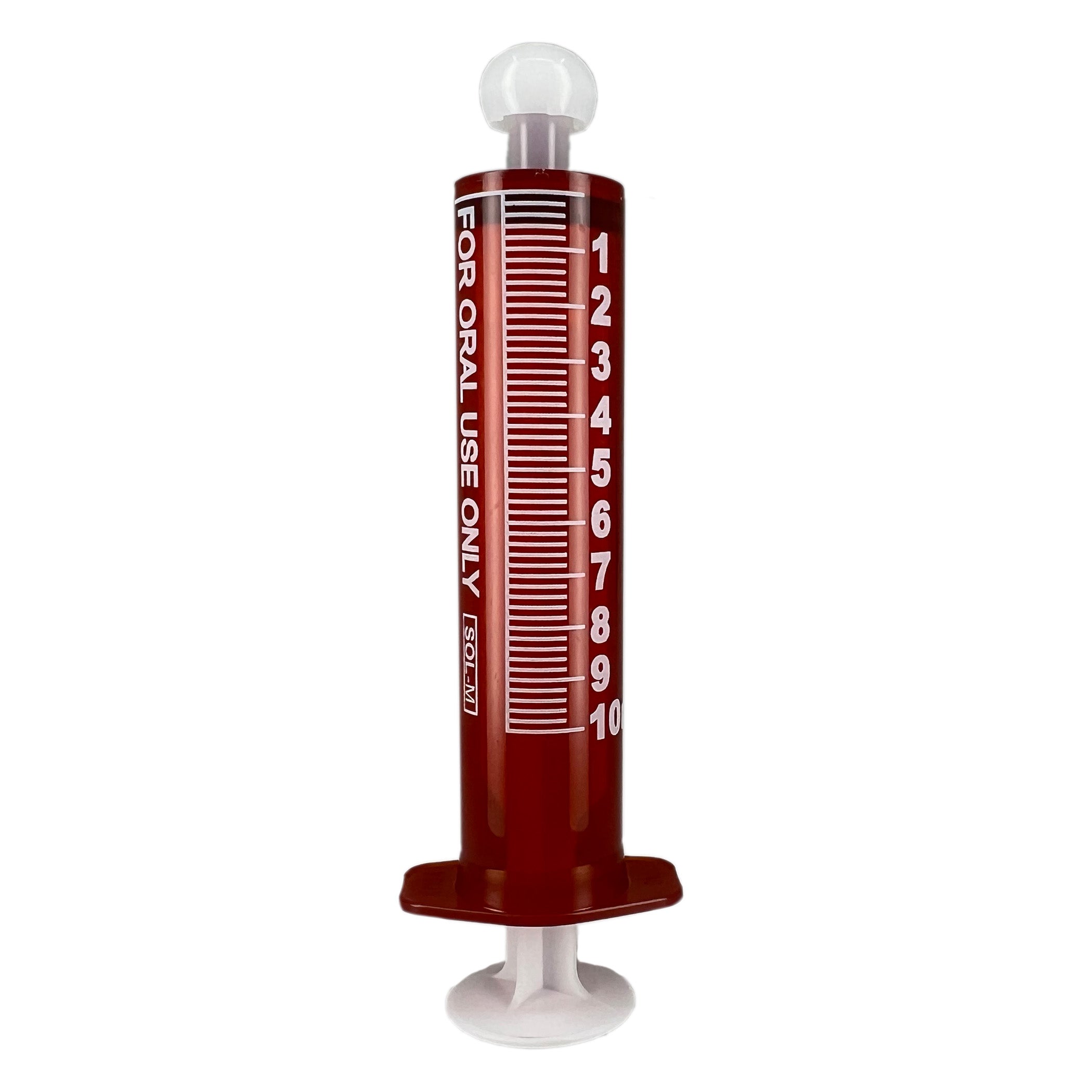 Syringes, Oral Dispensing (Amber w/ White Tip Caps, 10 mL)