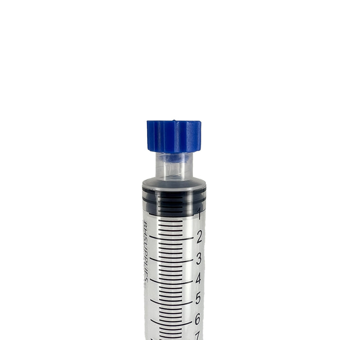 Luer Lock Syringe Tip Caps, Blue (Non-Sterile)