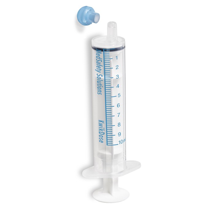 Syringes, Oral Dispensing (Clear w/ Blue Tip Caps, 10 mL)