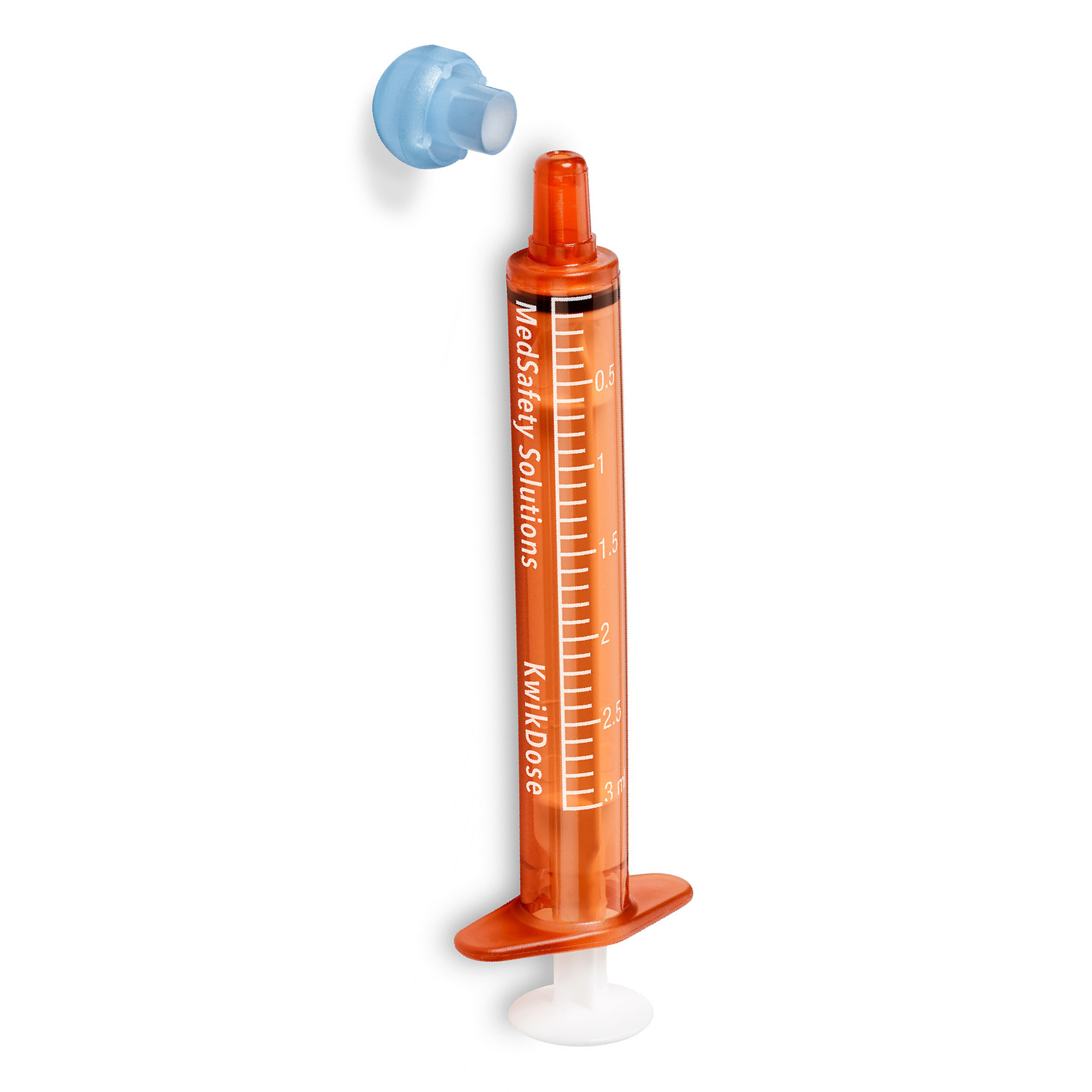 Syringes, Oral Dispensing (Amber w/ Blue Tip Caps, 3 mL)