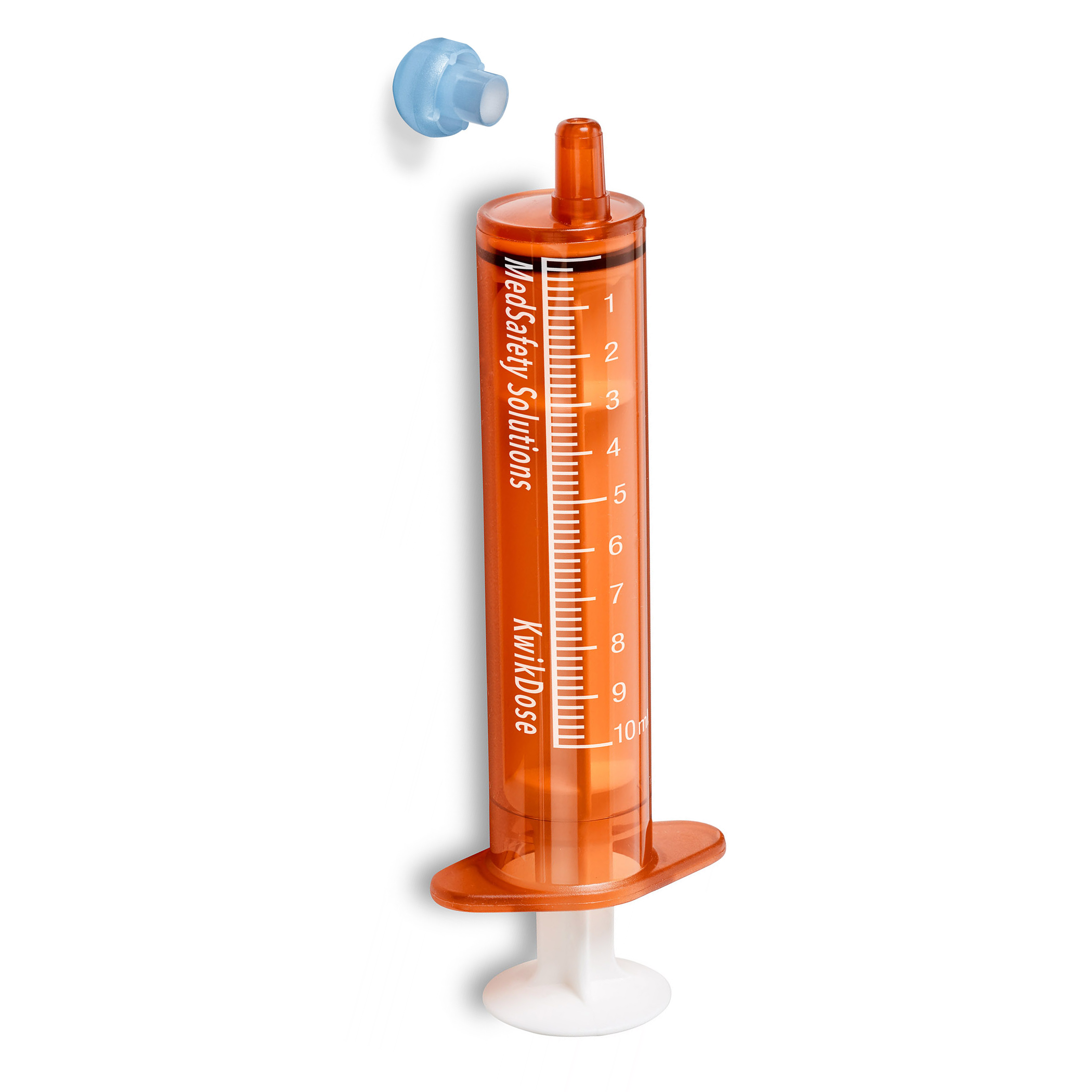 Syringes, Oral Dispensing (Amber w/ Blue Tip Caps, 10 mL)