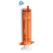 Syringes, Oral Dispensing (Amber w/ Blue Tip Caps, 20 mL)