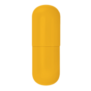 Gelatin Capsules, Size #0 (Yellow/Yellow)