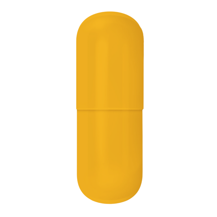 Gelatin Capsules, Size #0 (Yellow/Yellow)