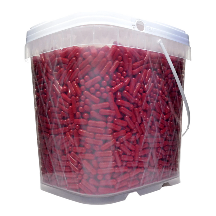 Size #0-Red/Red - Gelatin Capsules