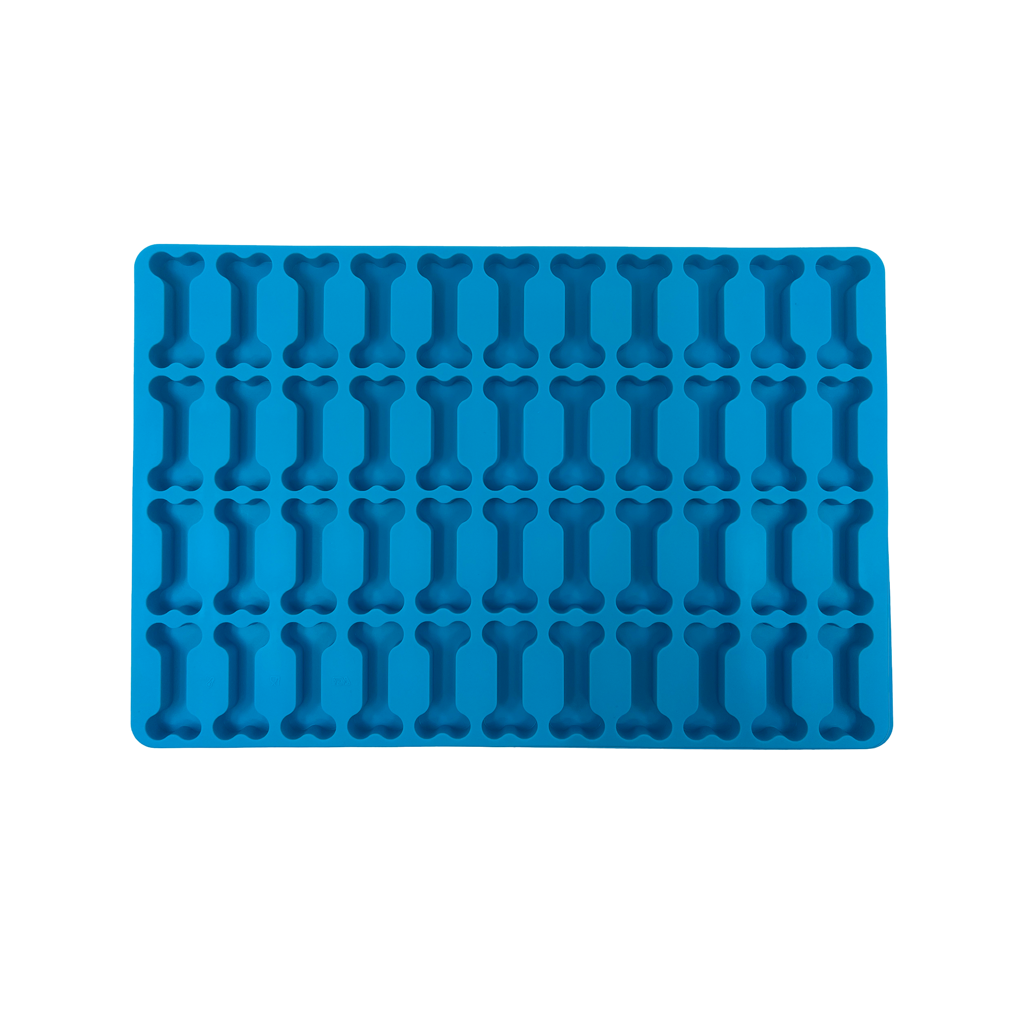 Silicone Troche & Chew Mold, Veterinary (Large Dog Bone Shape, 44 Cavities)
