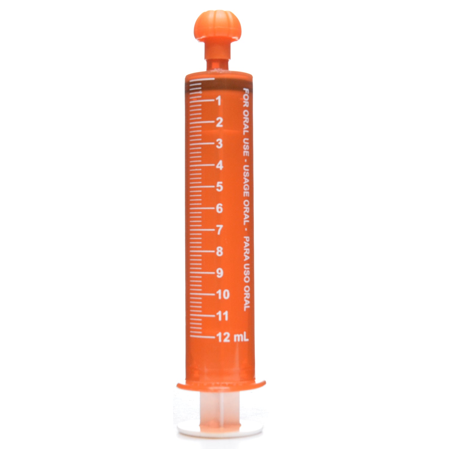 Syringes, Oral Dispensing (Amber w/ Orange Tip Caps, 12 mL)