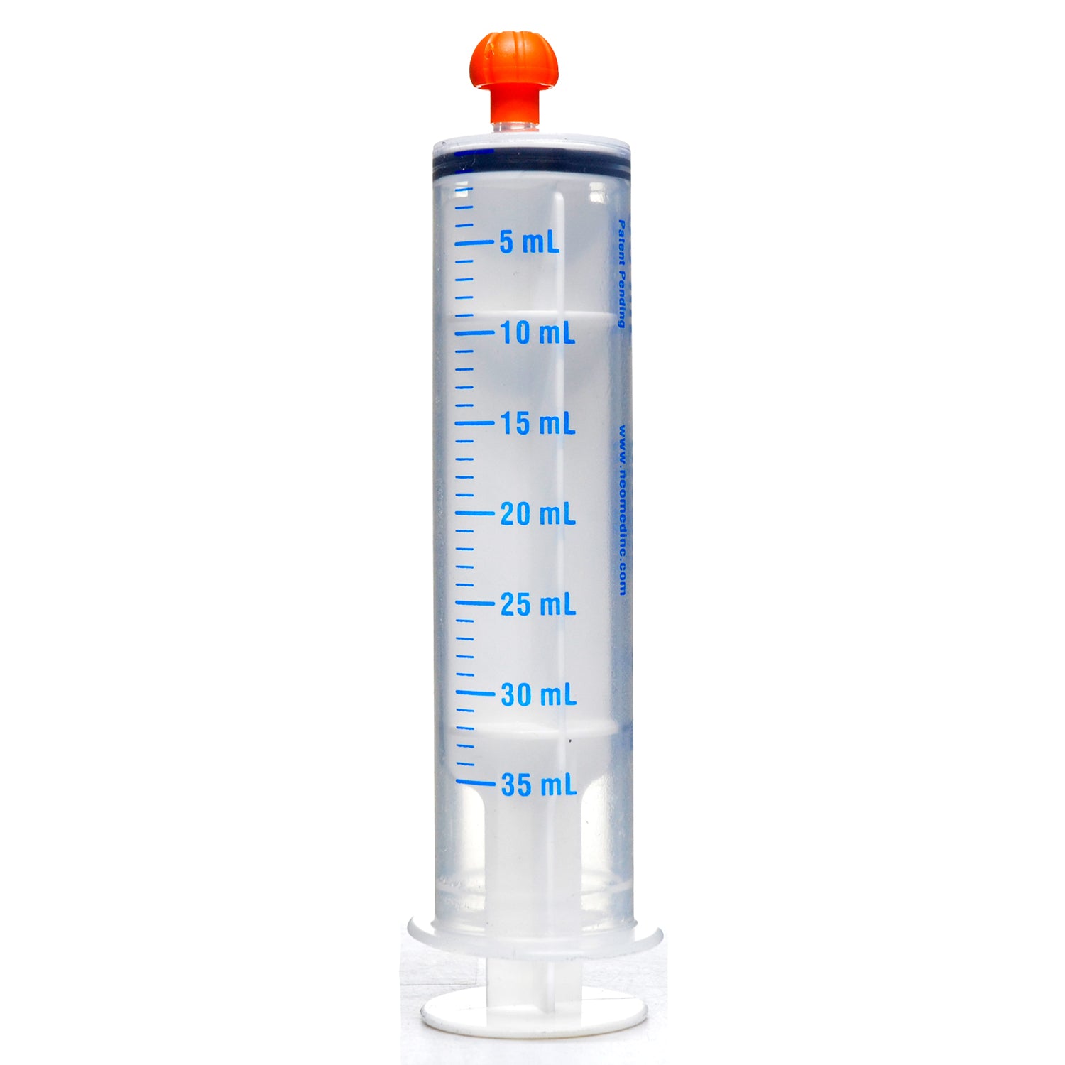Syringes, Oral Dispensing (Clear w/ Orange Tip Caps, 35 mL)