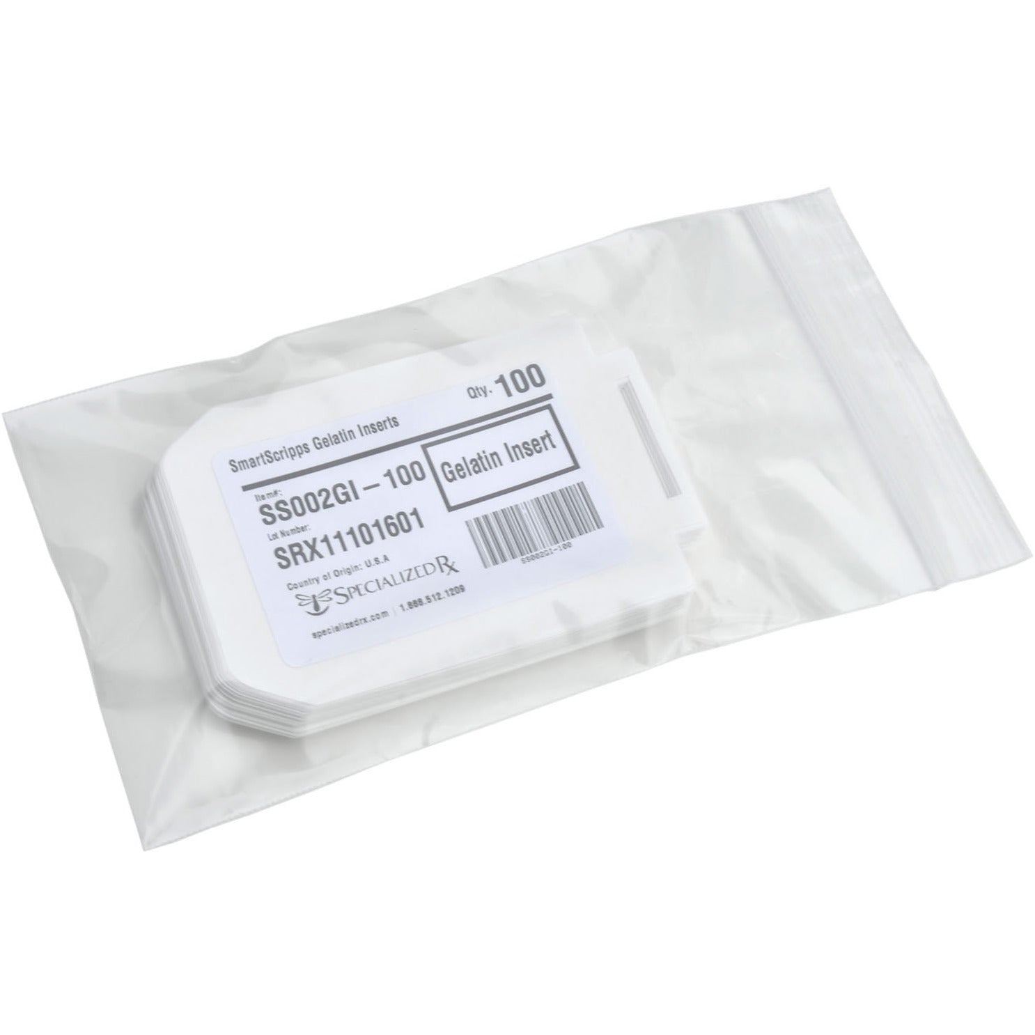 Gelatin Inserts 100 Pack