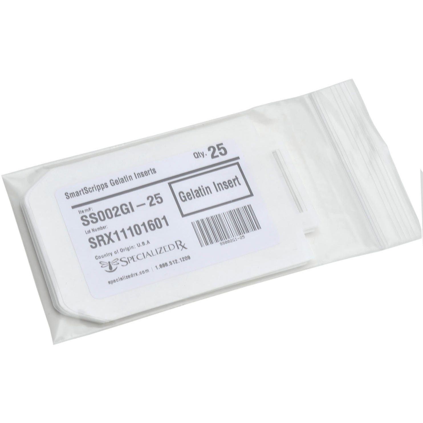 Gelatin Inserts 25 Pack