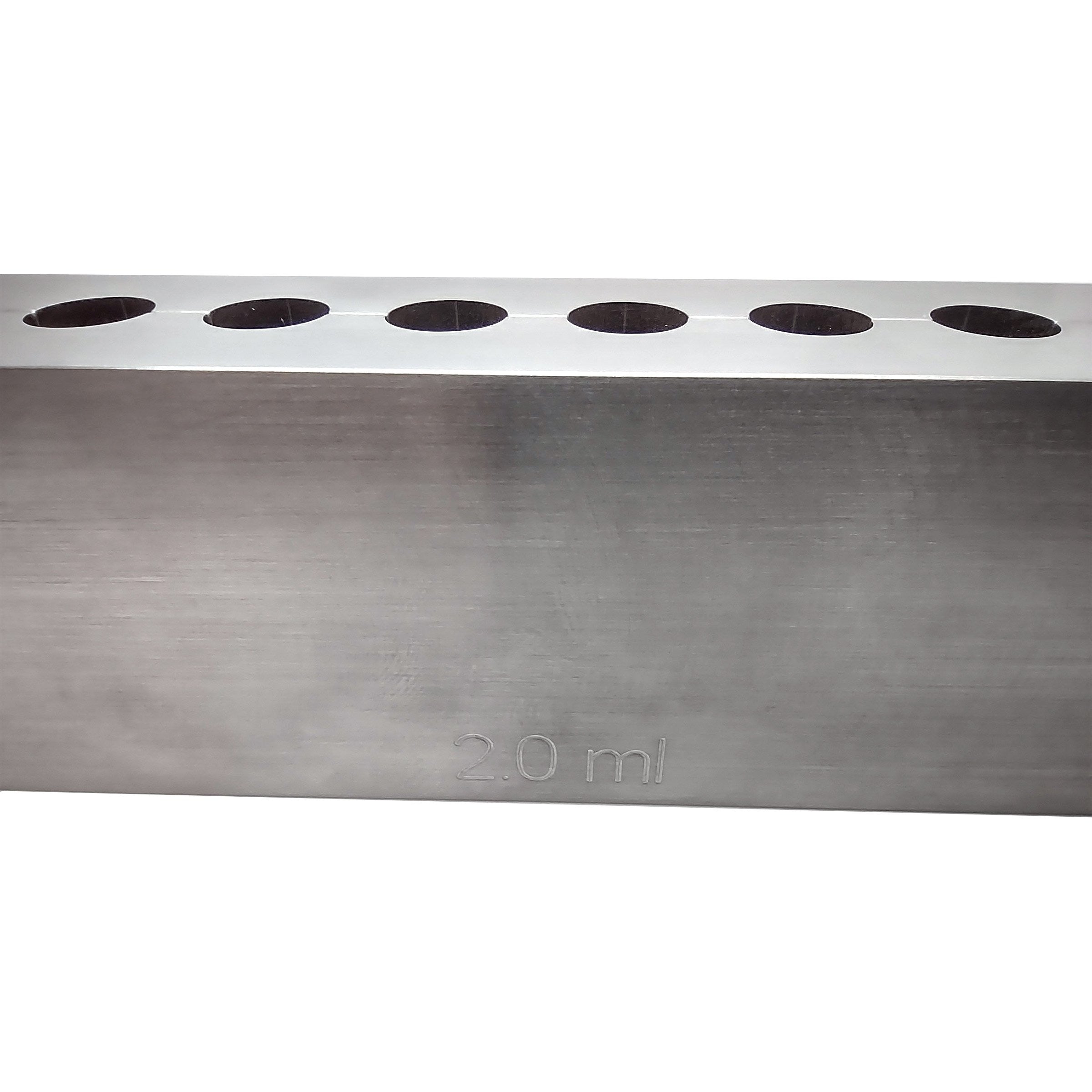 Suppository Mold, Aluminum (2.0 mL, 20 Cavities)