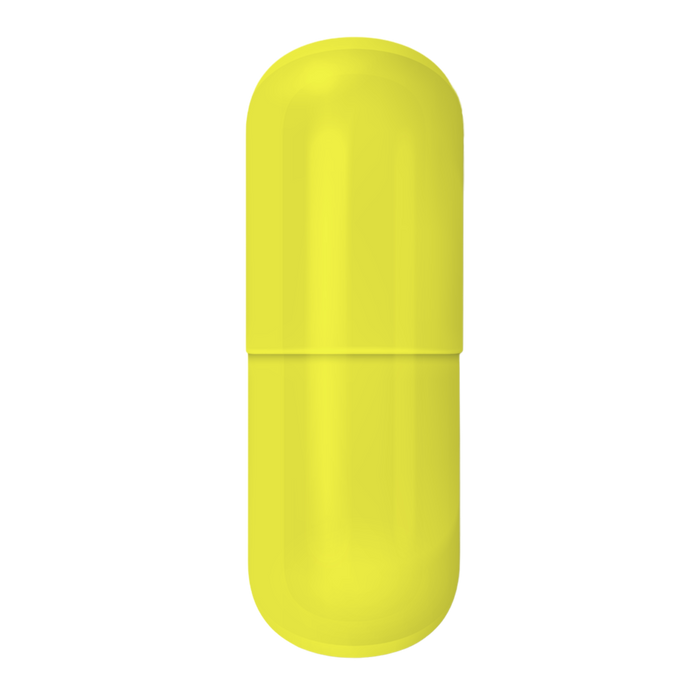 Size #0-Yellow/Yellow - Gelatin Capsules